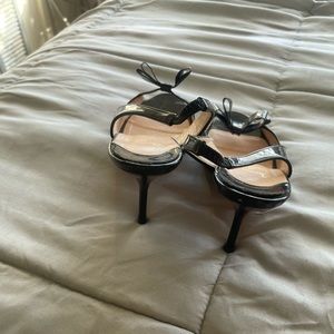 Patent leather Christian Louboutin Sling Back Open Toe shoes